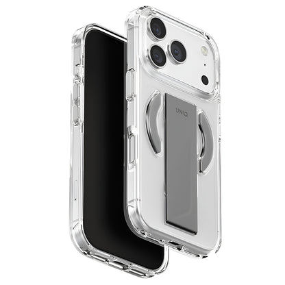 MagSafe Case for Apple iPhone 17 Pro Max, UNIQ, Heldro Air MagClick, Transparent Gray