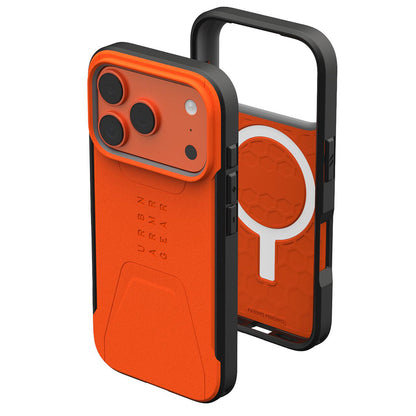 MagSafe Case for Apple iPhone 17 Pro Max, Urban Armor Gear, Civilian LT, Orange