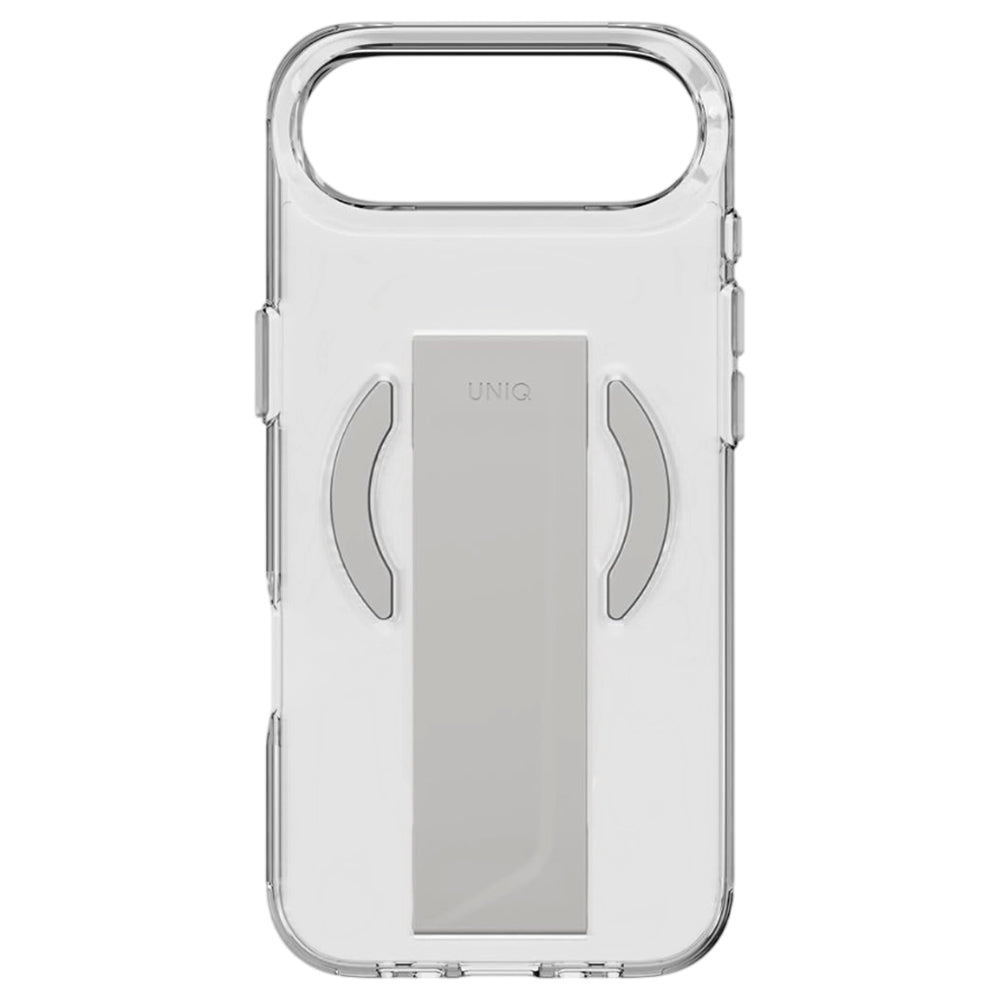 MagSafe Case for Apple iPhone 17 Pro, UNIQ, Heldro Air MagClick, Transparent Grey