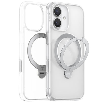 MagSafe Case for Apple iPhone 17, Torras, Ostand Spin, Transparent