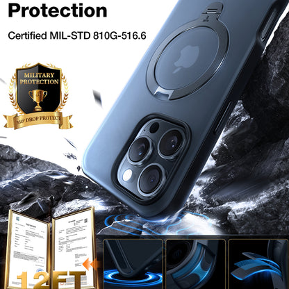 MagSafe Case for Apple iPhone 17, Torras, Ostand Spin, Transparent