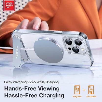 MagSafe Case for Apple iPhone 17, Torras, Pstand, Black