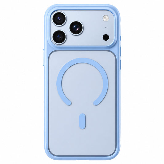 MagSafe Case for Apple iPhone 18 Pro / 17 Pro, Blueo, Skin-Friendly Anti-Drop, Satin Blue