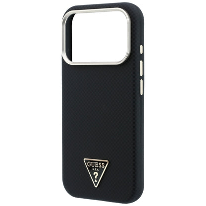 MagSafe Case for Apple iPhone 18 Pro / 17 Pro, Guess, Kevlar Triangle Logo, Black