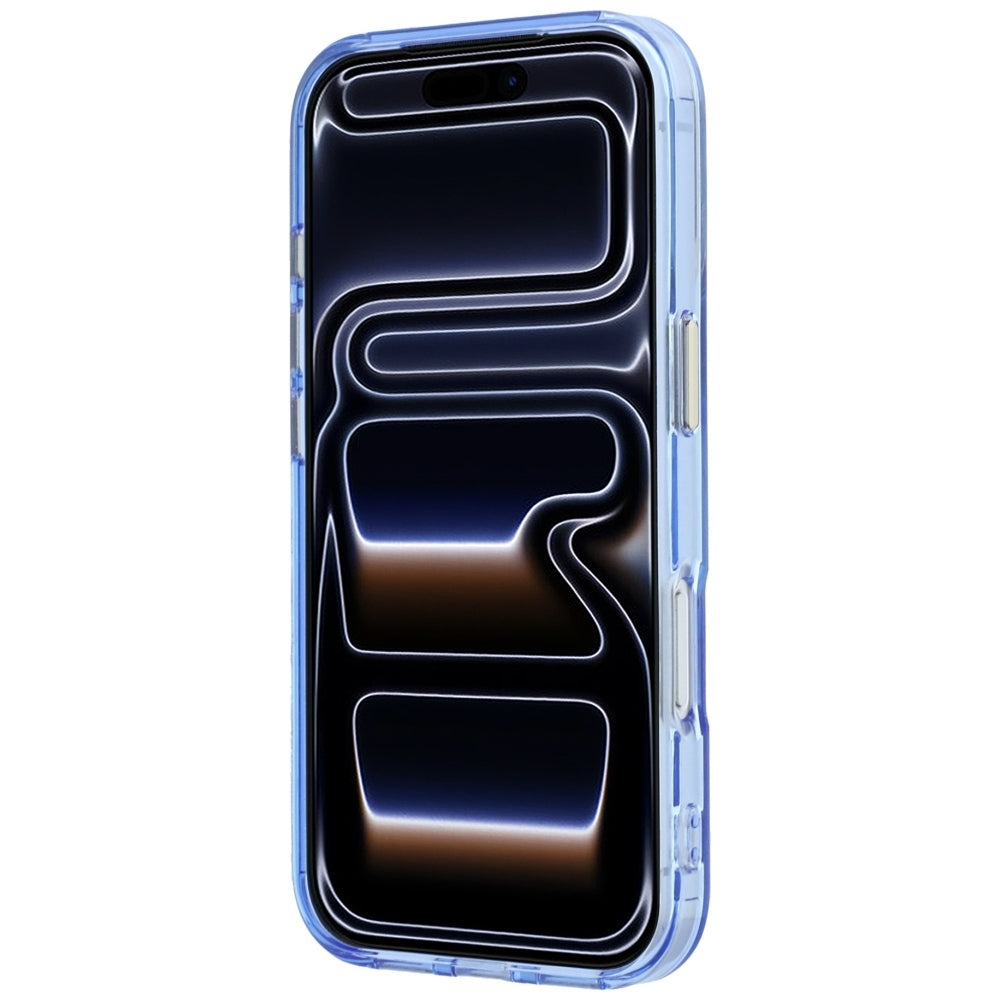 MagSafe Case for Apple iPhone 18 Pro / 17 Pro, Guess, Ring Stand Script Metal Logo, Blue