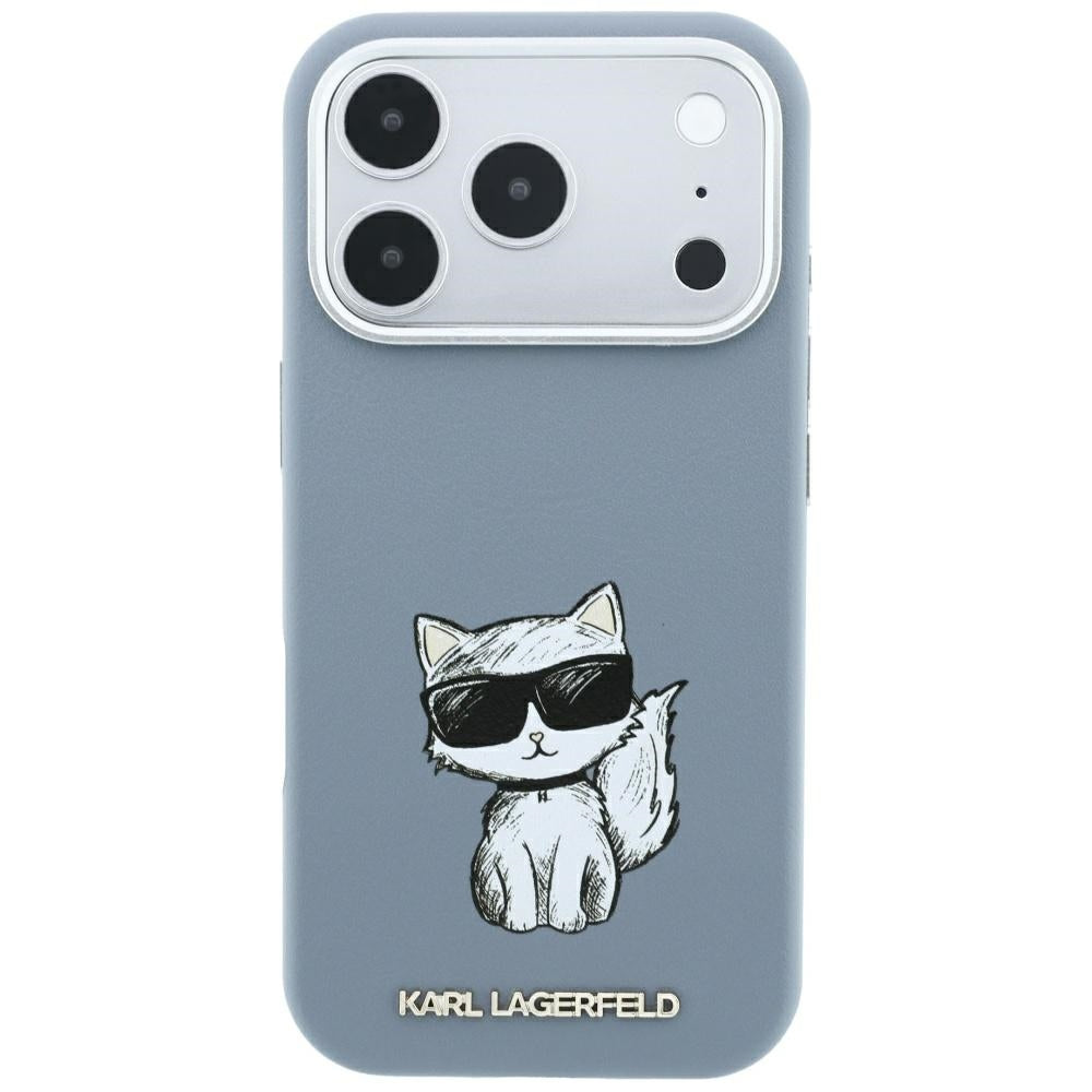 MagSafe Case for Apple iPhone 18 Pro / 17 Pro, Karl Lagerfeld, Choupette Sketch, Blue