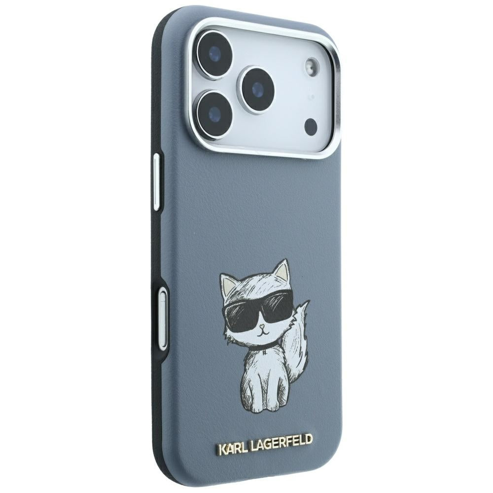 MagSafe Case for Apple iPhone 18 Pro / 17 Pro, Karl Lagerfeld, Choupette Sketch, Blue