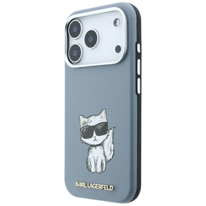 MagSafe Case for Apple iPhone 18 Pro / 17 Pro, Karl Lagerfeld, Choupette Sketch, Blue