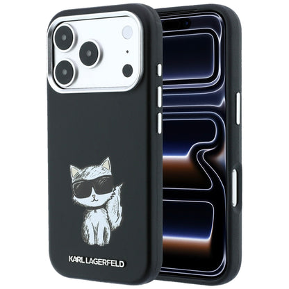 MagSafe Case for Apple iPhone 18 Pro / 17 Pro, Karl Lagerfeld, Choupette Sketch, Black