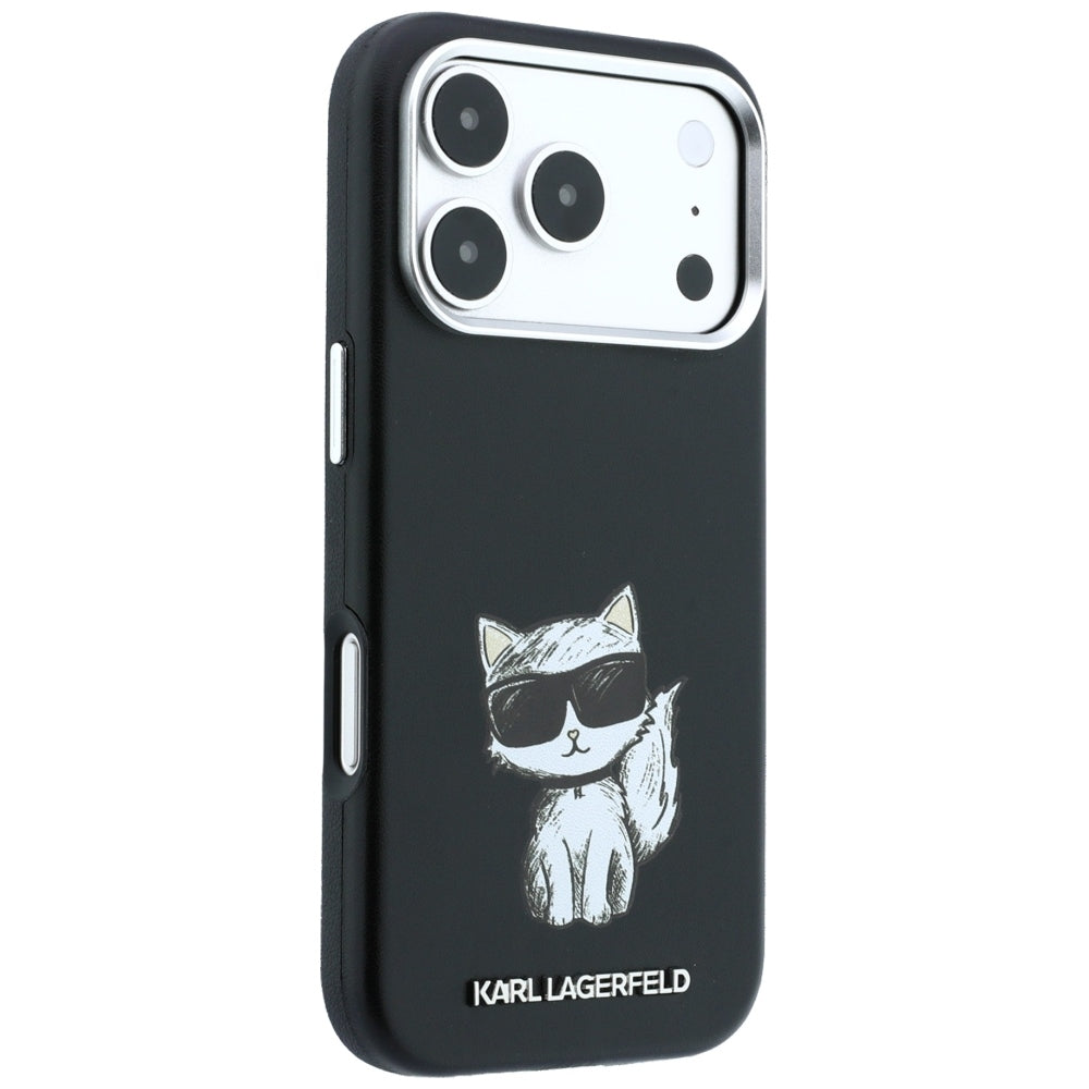 MagSafe Case for Apple iPhone 18 Pro / 17 Pro, Karl Lagerfeld, Choupette Sketch, Black