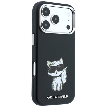 MagSafe Case for Apple iPhone 18 Pro / 17 Pro, Karl Lagerfeld, Choupette Sketch, Black