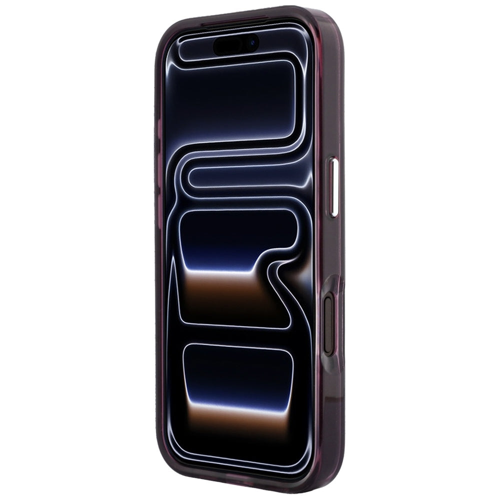 MagSafe Case for Apple iPhone 18 Pro / 17 Pro, Karl Lagerfeld, HC IML Choupette Body Sketch Print, Burgundy