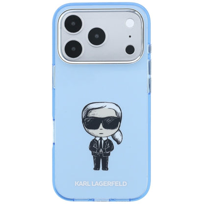 MagSafe Case for Apple iPhone 18 Pro / 17 Pro, Karl Lagerfeld, HC IML Ikonik Sketch Print, Blue