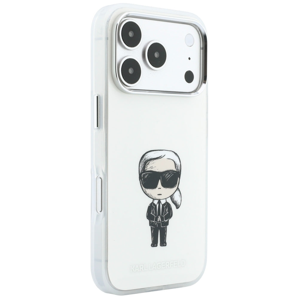 MagSafe Case for Apple iPhone 18 Pro / 17 Pro, Karl Lagerfeld, HC IML Ikonik Sketch Print, Beige