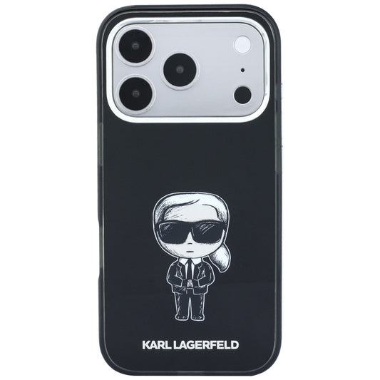 MagSafe Case for Apple iPhone 18 Pro / 17 Pro, Karl Lagerfeld, HC IML Ikonik Sketch Print, Black