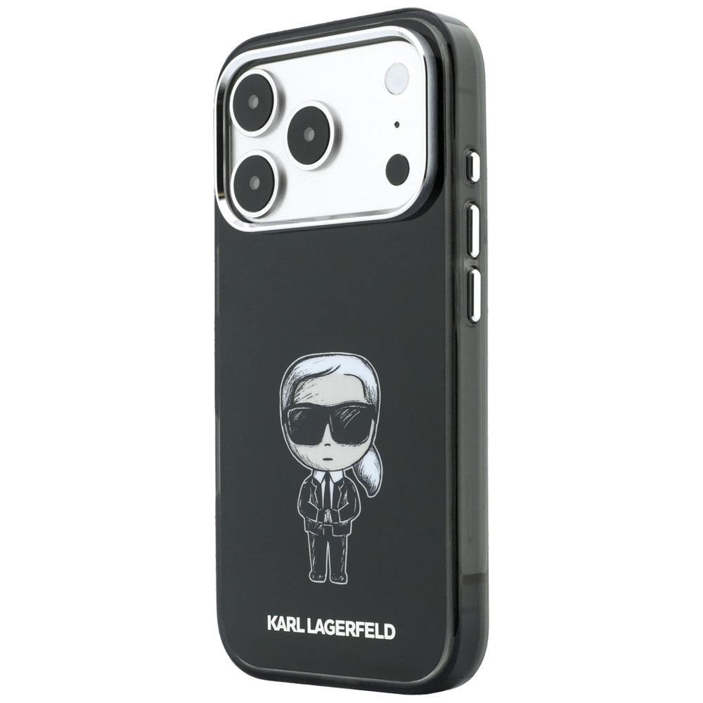 MagSafe Case for Apple iPhone 18 Pro / 17 Pro, Karl Lagerfeld, HC IML Ikonik Sketch Print, Black