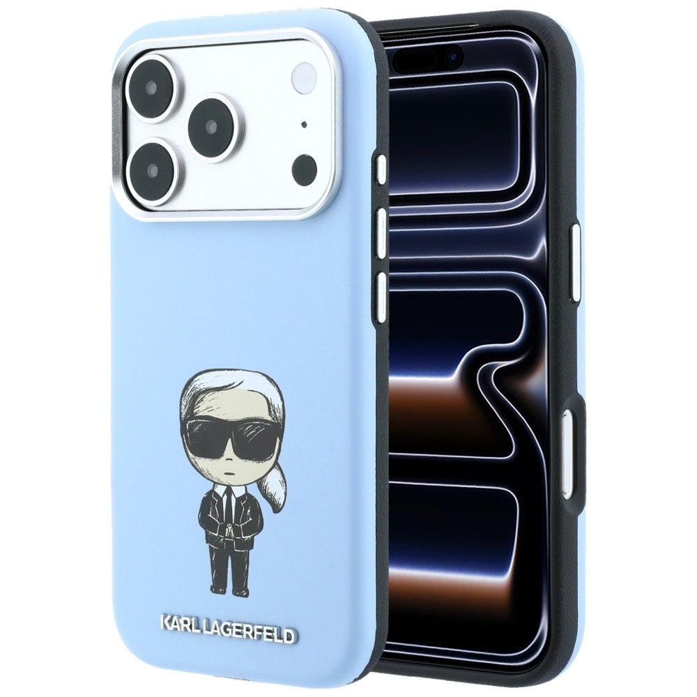 MagSafe Case for Apple iPhone 18 Pro / 17 Pro, Karl Lagerfeld, Ikonik Sketch, Blue