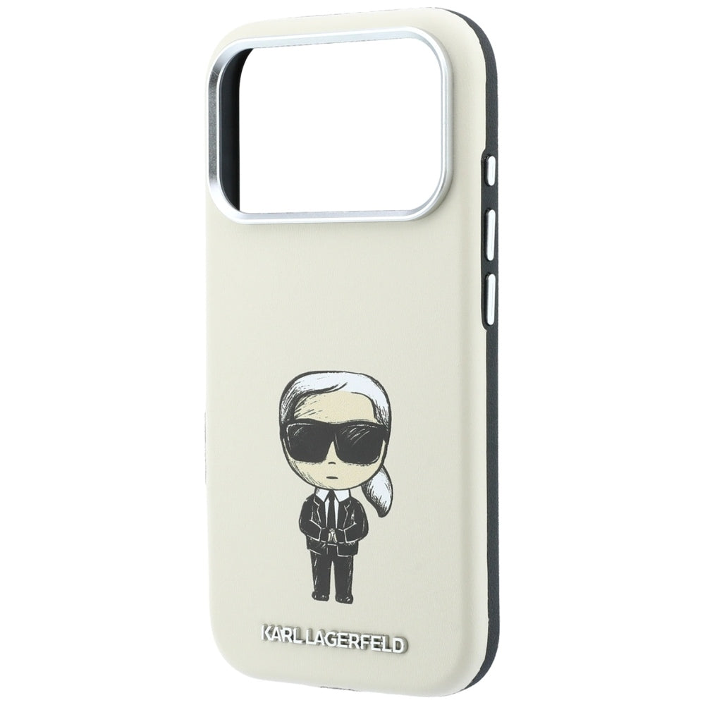MagSafe Case for Apple iPhone 18 Pro / 17 Pro, Karl Lagerfeld, Ikonik Sketch, Beige