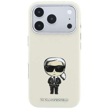 MagSafe Case for Apple iPhone 18 Pro / 17 Pro, Karl Lagerfeld, Ikonik Sketch, Beige