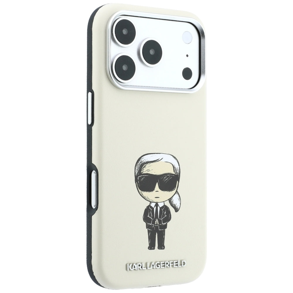 MagSafe Case for Apple iPhone 18 Pro / 17 Pro, Karl Lagerfeld, Ikonik Sketch, Beige