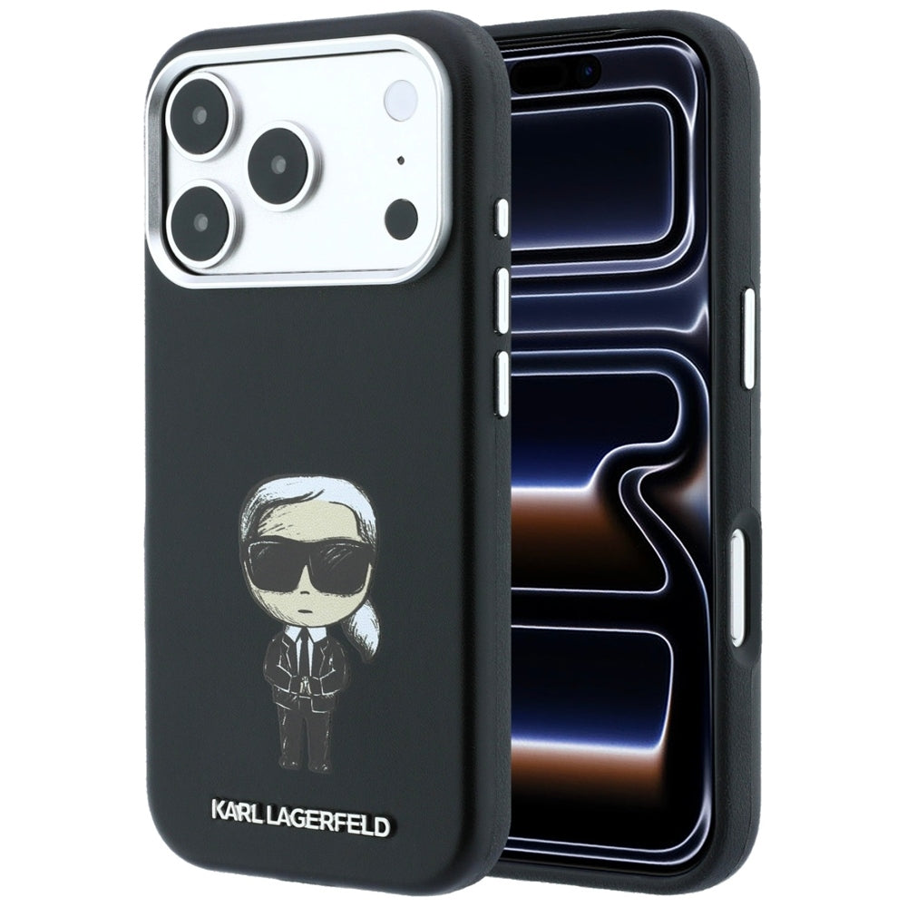 MagSafe Case for Apple iPhone 18 Pro / 17 Pro, Karl Lagerfeld, Ikonik Sketch, Black
