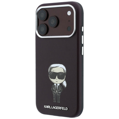 MagSafe Case for Apple iPhone 18 Pro / 17 Pro, Karl Lagerfeld, Ikonik Sketch, Burgundy