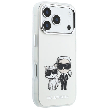 MagSafe Case for Apple iPhone 18 Pro / 17 Pro, Karl Lagerfeld, IML KC Bodies Sketch Print, Beige