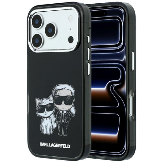MagSafe Case for Apple iPhone 18 Pro / 17 Pro, Karl Lagerfeld, IML KC Bodies Sketch Print, Black