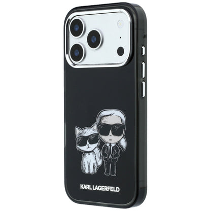MagSafe Case for Apple iPhone 18 Pro / 17 Pro, Karl Lagerfeld, IML KC Bodies Sketch Print, Black