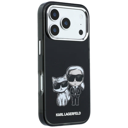MagSafe Case for Apple iPhone 18 Pro / 17 Pro, Karl Lagerfeld, IML KC Bodies Sketch Print, Black