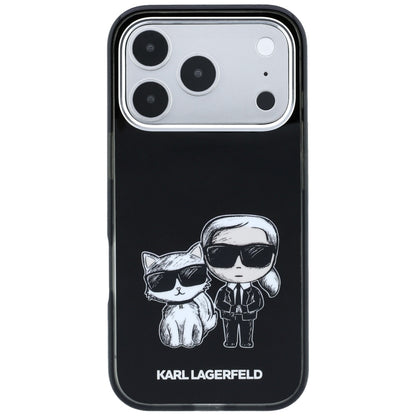 MagSafe Case for Apple iPhone 18 Pro / 17 Pro, Karl Lagerfeld, IML KC Bodies Sketch Print, Black