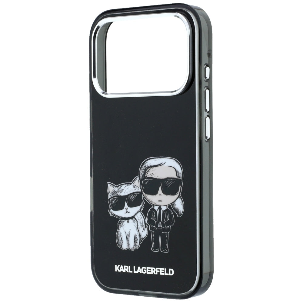 MagSafe Case for Apple iPhone 18 Pro / 17 Pro, Karl Lagerfeld, IML KC Bodies Sketch Print, Black