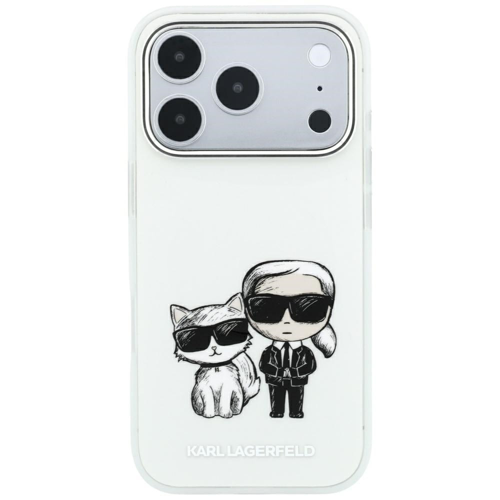 MagSafe Case for Apple iPhone 18 Pro / 17 Pro, Karl Lagerfeld, KC Bodies Sketch, Beige