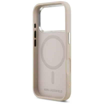 MagSafe Case for Apple iPhone 18 Pro / 17 Pro, Karl Lagerfeld, Ring Karl RSG Logo, Pink