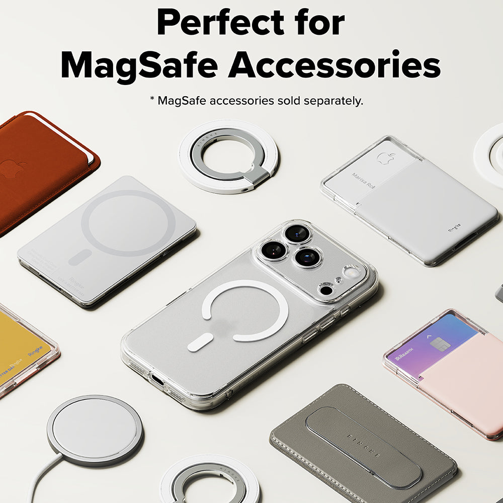 MagSafe Case for Apple iPhone 18 Pro / 17 Pro, Ringke, Fusion, Matte Transparent