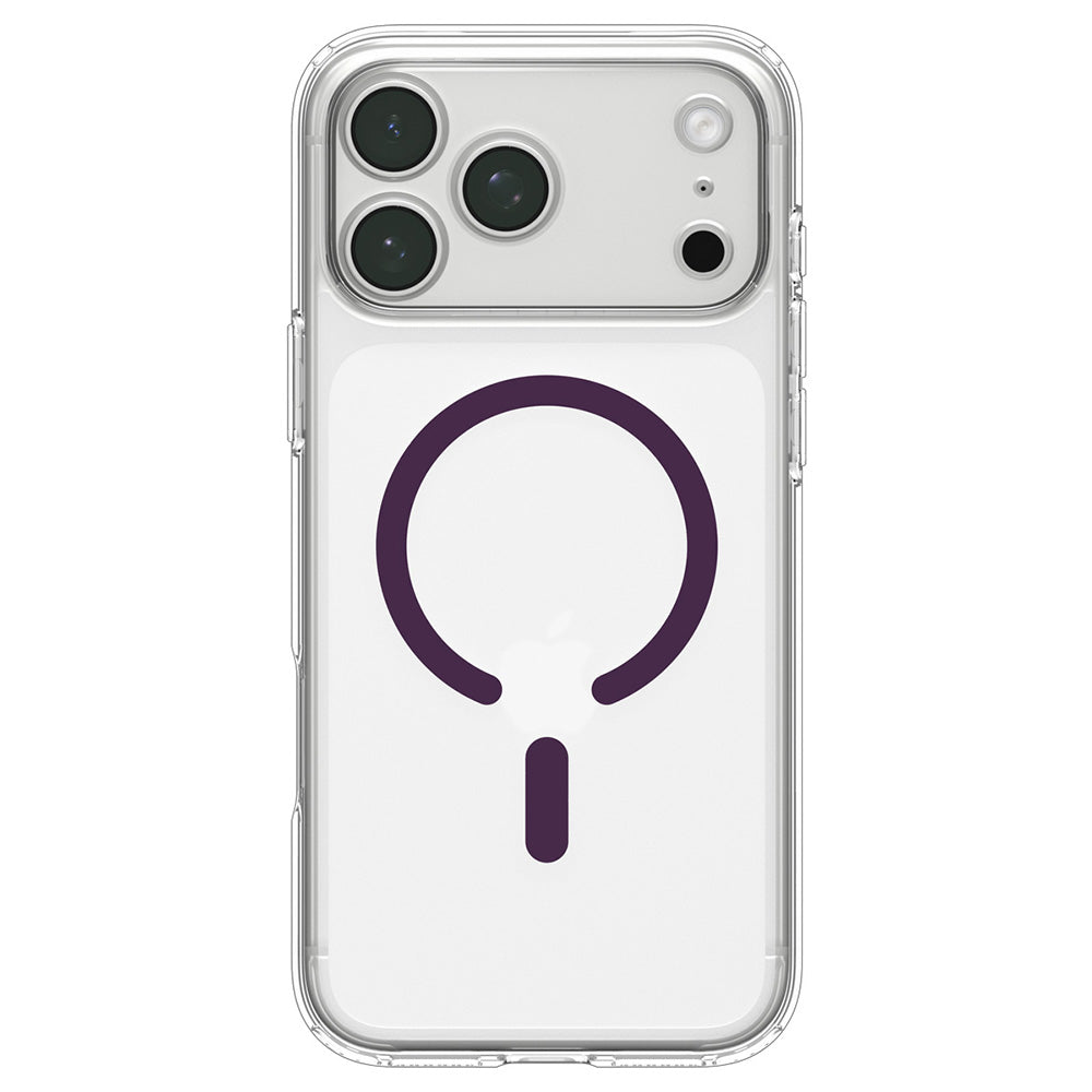 MagSafe Case for Apple iPhone 18 Pro / 17 Pro, Spigen, Ultra Hybrid, Transparent Burgundy ACS12335