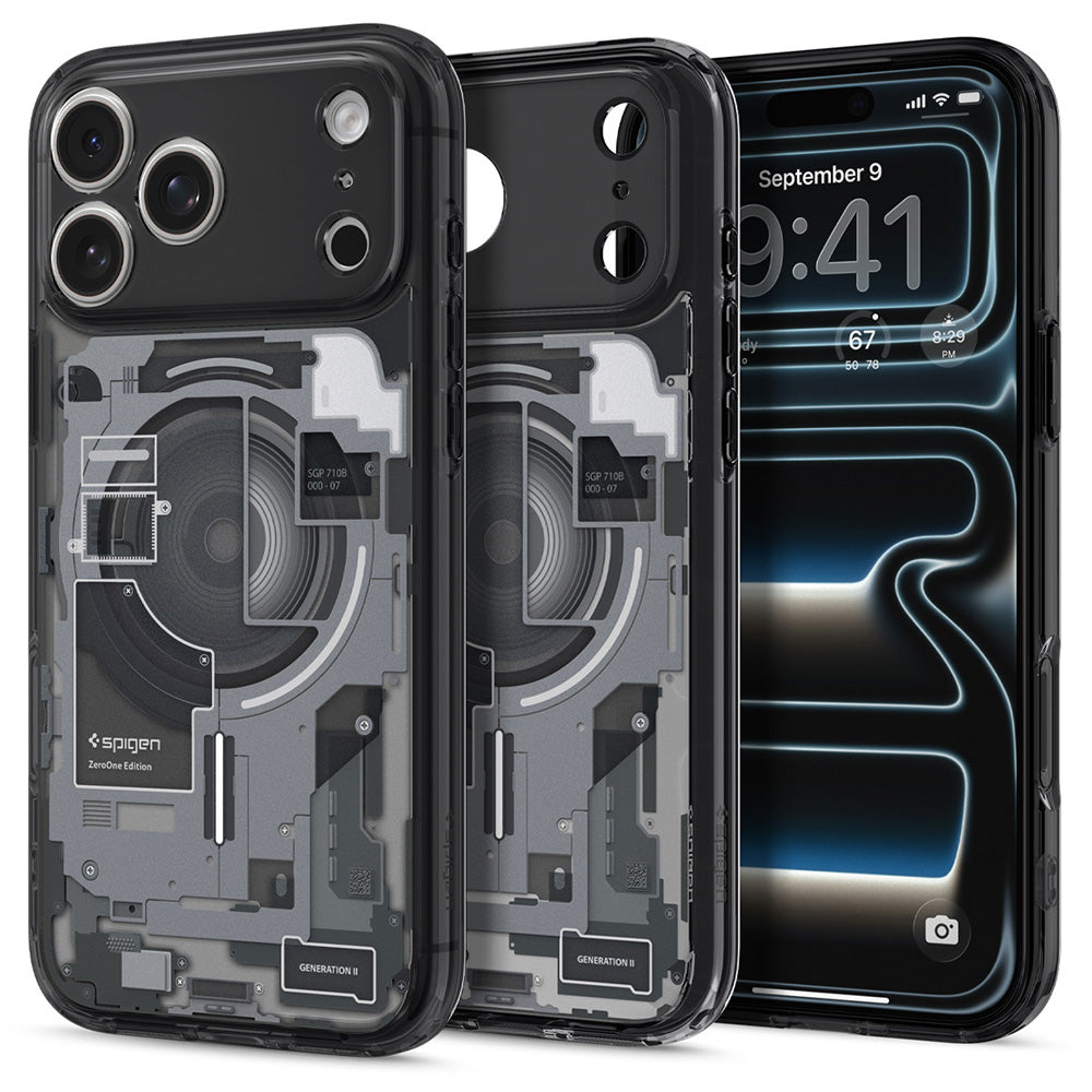 MagSafe Case for Apple iPhone 18 Pro / 17 Pro, Spigen, Ultra Hybrid Zero One, Black ACS12165