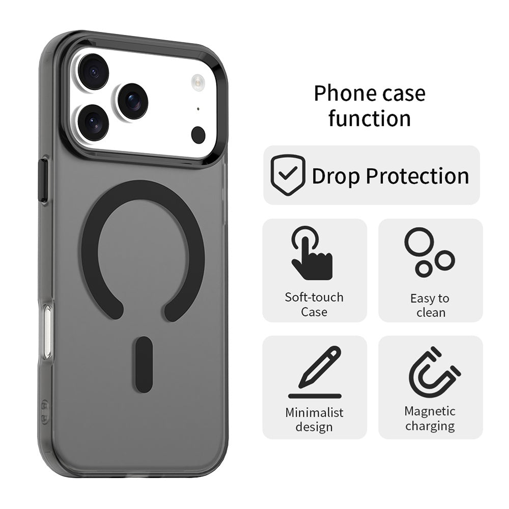 MagSafe Case for Apple iPhone 18 Pro / 17 Pro, Techsuit, CandyCase, Black