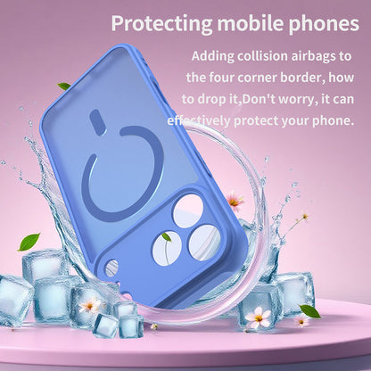 MagSafe Case for Apple iPhone 18 Pro / 17 Pro, Techsuit, HaloFrost II, Blue