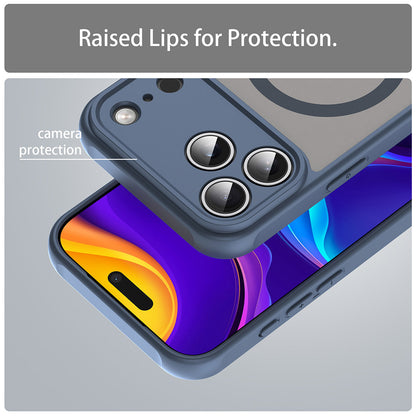 MagSafe Case for Apple iPhone 18 Pro / 17 Pro, Techsuit, HaloFrost II, Navy Blue