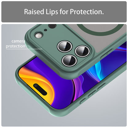MagSafe Case for Apple iPhone 18 Pro / 17 Pro, Techsuit, HaloFrost II, Green
