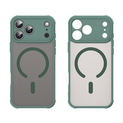 MagSafe Case for Apple iPhone 18 Pro / 17 Pro, Techsuit, HaloFrost II, Green