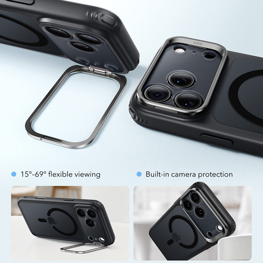 MagSafe Case for Apple iPhone 18 Pro Max / 17 Pro Max, ESR, Classic Hybrid Kickstand, Matte Black
