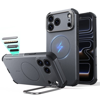 MagSafe Case for Apple iPhone 18 Pro Max / 17 Pro Max, ESR, Cyber Armor Kickstand, Gray
