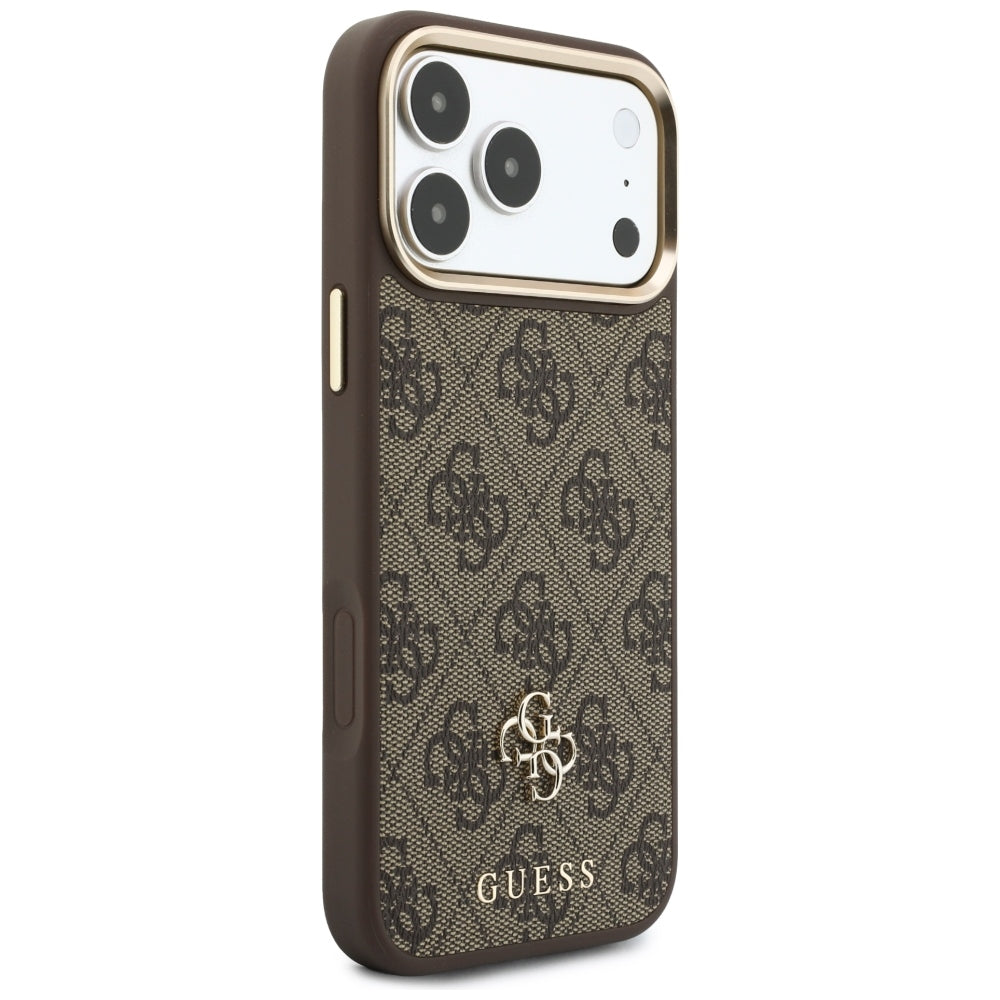 MagSafe Case for Apple iPhone 18 Pro Max / 17 Pro Max, Guess, 4G Cardslot, Brown