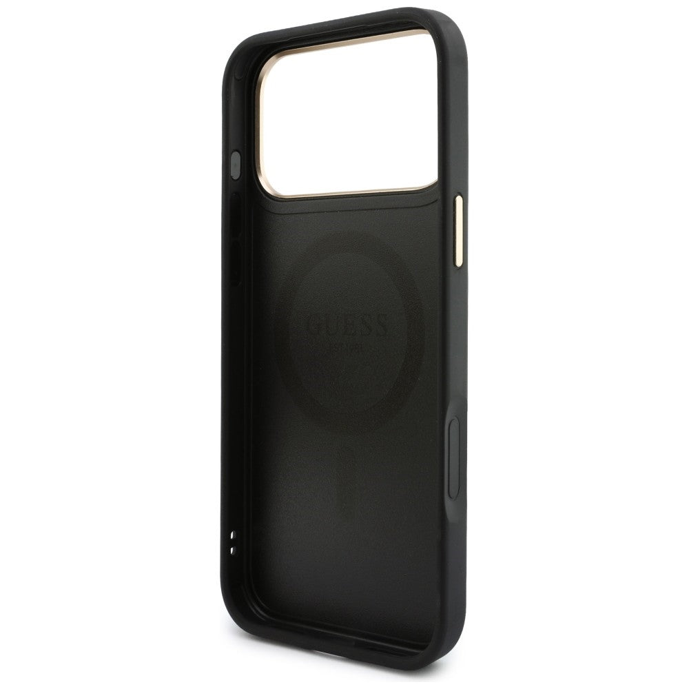 MagSafe Case for Apple iPhone 18 Pro Max / 17 Pro Max, Guess, 4G Cardslot, Black