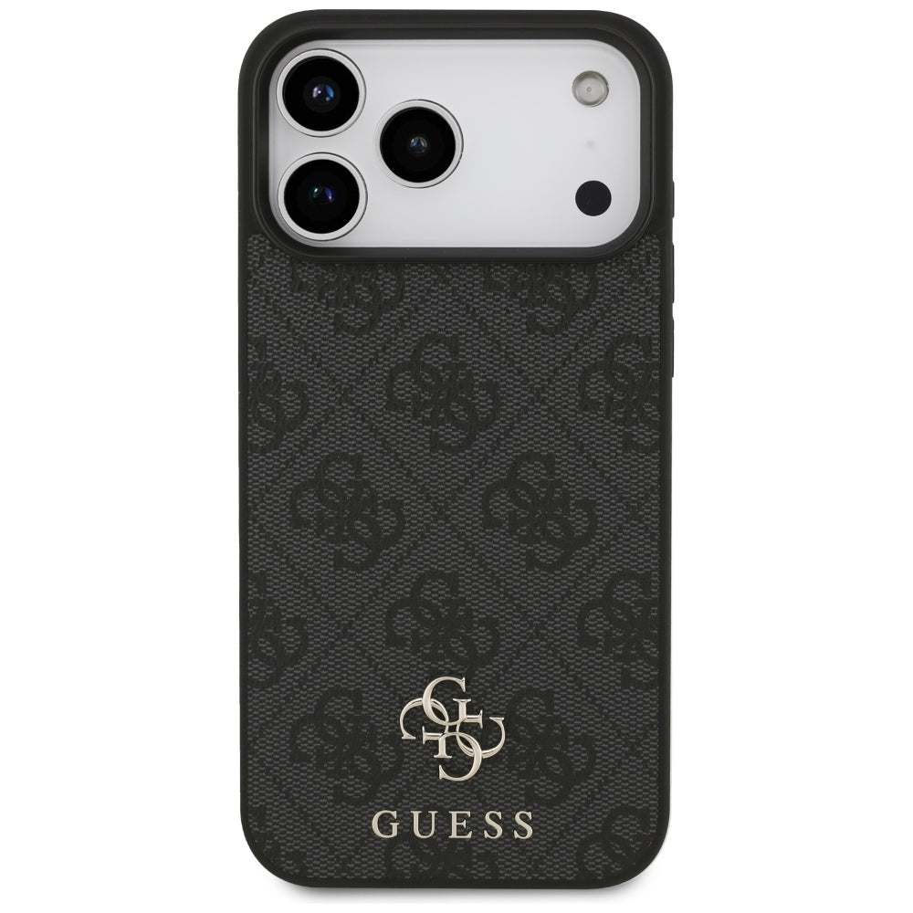 MagSafe Case for Apple iPhone 18 Pro Max / 17 Pro Max, Guess, 4G Small and Classic, Black