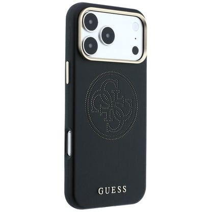 MagSafe Case for Apple iPhone 18 Pro Max / 17 Pro Max, Guess, Perforated 4G, Black