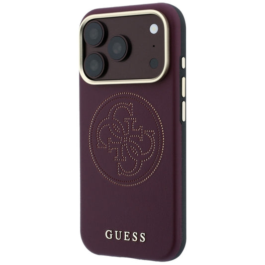 MagSafe Case for Apple iPhone 18 Pro Max / 17 Pro Max, Guess, Perforated 4G, Burgundy