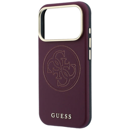 MagSafe Case for Apple iPhone 18 Pro Max / 17 Pro Max, Guess, Perforated 4G, Burgundy